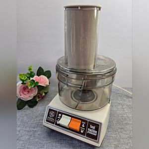 Vintage GE General Electric D5FP1 Food Processor, Tested Works, No Knife